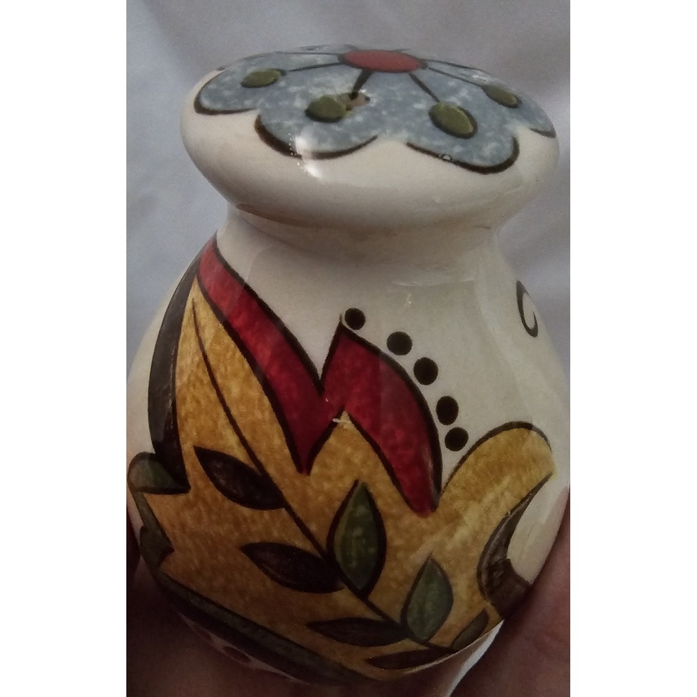 Pier 1 Imports Discontinued Salt & Pepper Shaker Set Carynthum Earthenware - Picture 11 of 15